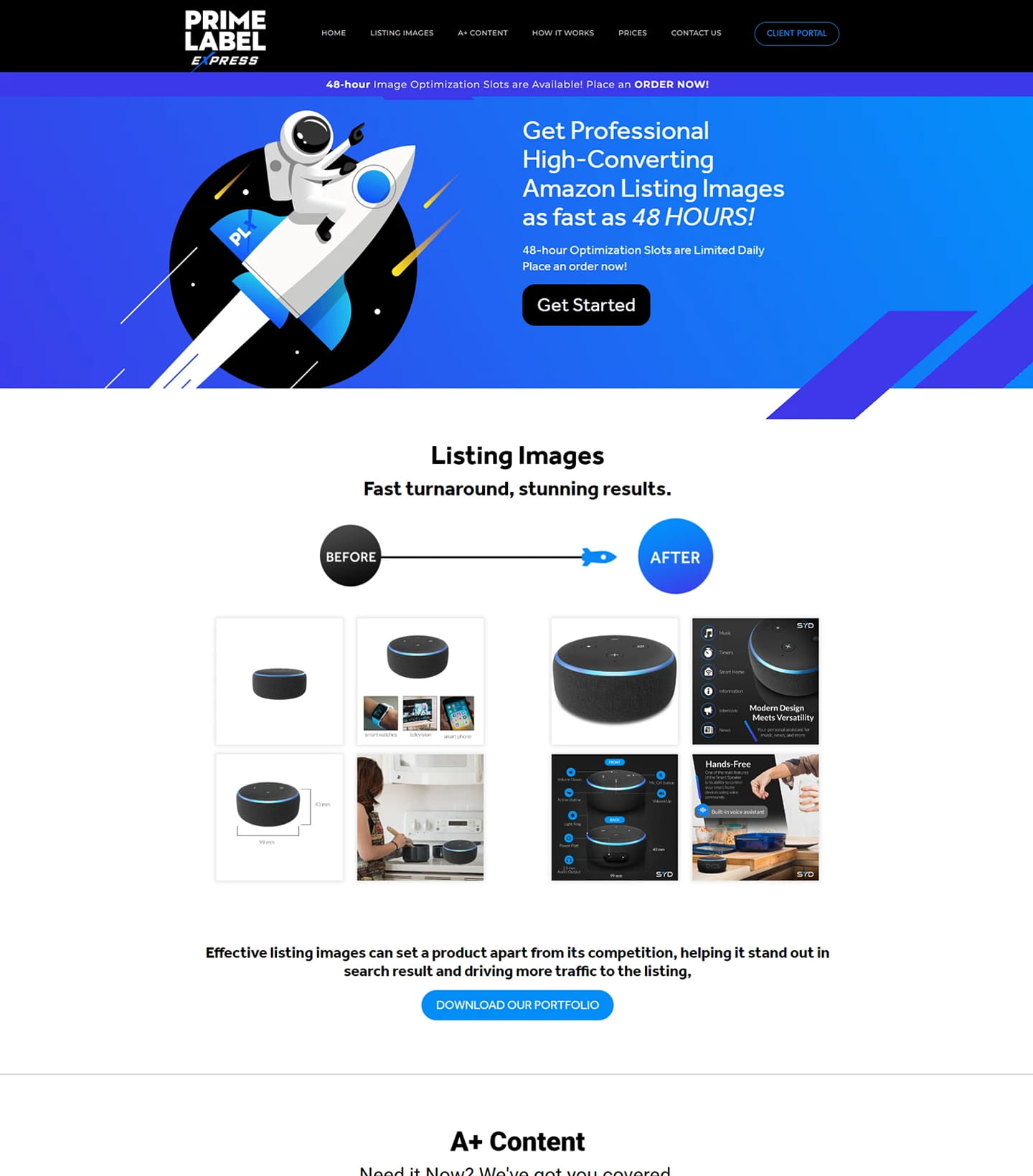 Image gallery marquee