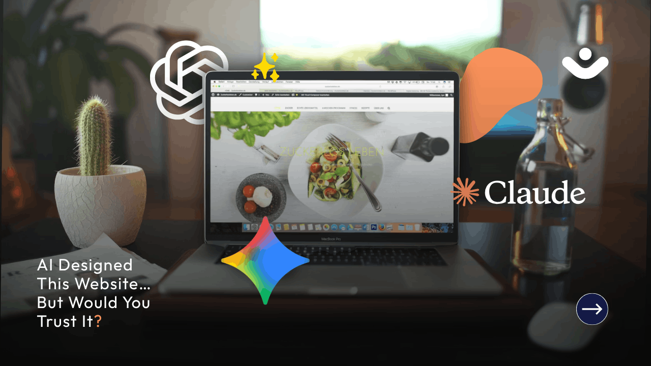 AI designed the website, but would you trust it